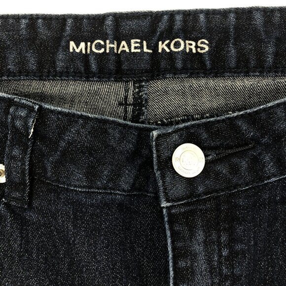 Michael Kors Blue Wide-Leg Ankle Jeans | Regular Fit Size 8 - Picture 4 of 5